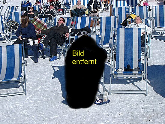 Im Liegestuhl
